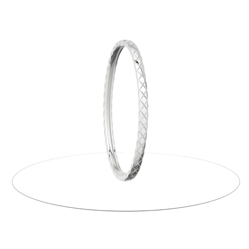 Chanel COCO CRUSH BRACELET Quilted motif, mini version, 18K white gold sz Small - Picture 5 of 17